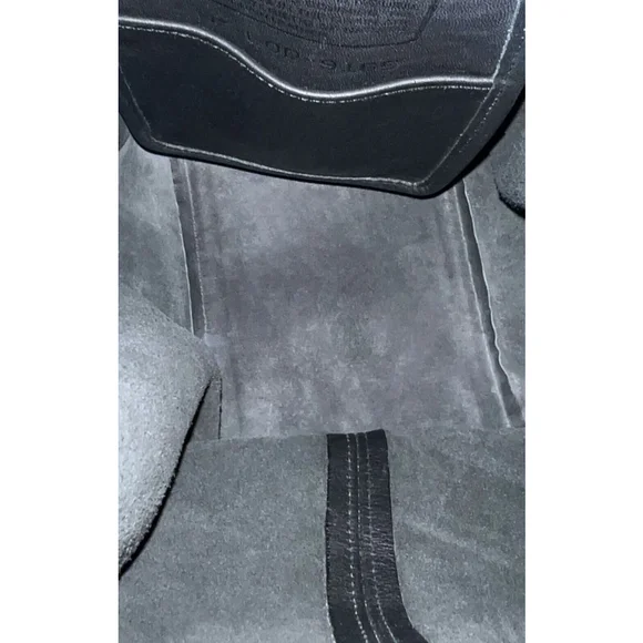 Vintage Coach 9165 Legacy Black Leather Nickel Drawstring Bucket Bag Cinch USA - Picture 4 of 13